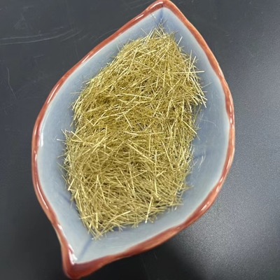 Yüksek Hızlı Ray için RPC Pirinç Bakır Kaplı Mikrofilament Çelik Elyaf Elyaf 0.2x13mm