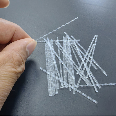 Yüksek Çatlak Direnci Polypropylene PP Makro Fiber Dalga Formu Köprü İnşaatı İçin