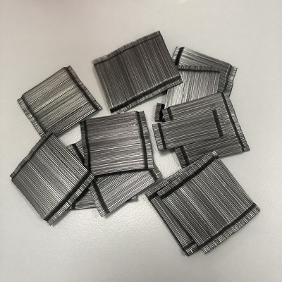 Beton Takviye için CE Sertifikalı Uç Kanca Yapıştırılmış Çelik Elyaf 30mm - 55mm