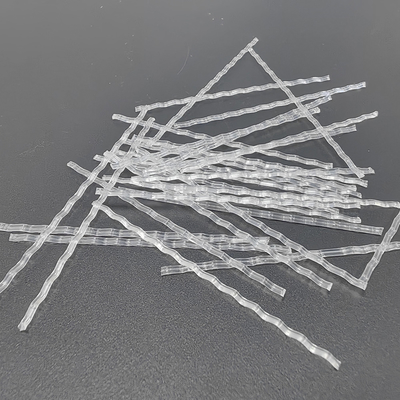 48mm Şeffaf PP Makro Fiber Su geçirmez Katman ve Yeraltı Su Koruma Projesi ve Tünelinin tampon katmanı için dalga
