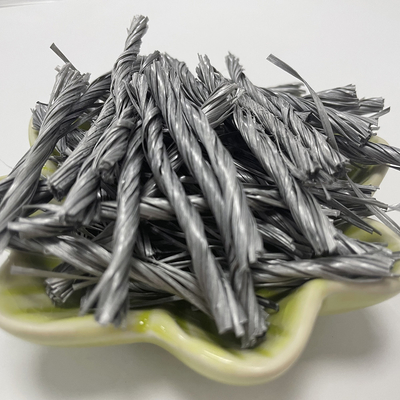 Endüstriyel Zemin İçin Gri Malzeme Polimer Twist Bunchy PP Fiber