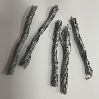 Endüstriyel Zemin İçin Gri Malzeme Polimer Twist Bunchy PP Fiber
