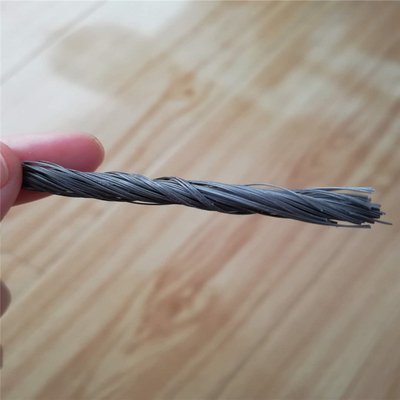 Yüksek kırılma dayanıklılığı PP Fiber Twisted Bunchy Form Cement Beton için Güçlendirme