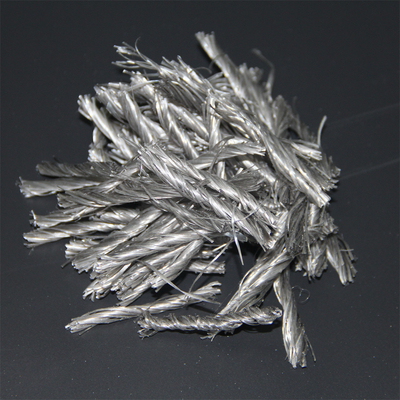 Yüksek kırılma dayanıklılığı PP Fiber Twisted Bunchy Form Cement Beton için Güçlendirme