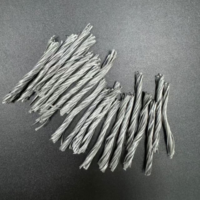 54MM Siyah Polipropilen PP Beton Yapı Güçlendirme için Dönüştürülmüş Fiber