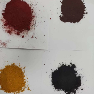 Kometik ve kağıt için demir oksit pigment, domuz için plastik ve kauçuk pigment.
