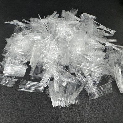 10mm PP Mesh Fiber, Şotbeton için Çekim Gücü ve Eğim Gücünü Artırır