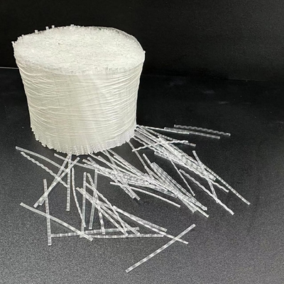 Temelin Dayanıklılığını Korumak İçin Temel Güçlendirme Malzemeleri İçin Şeffaf Dalga Biçimi PP Makrofiber