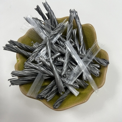 CE Sertifikalı PP Fiber Bundle Twisted Mesh Armored Beton Fiber For Mortar Use