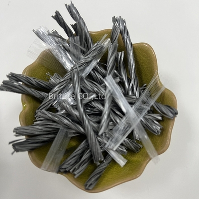 CE Sertifikalı PP Fiber Bundle Twisted Mesh Armored Beton Fiber For Mortar Use