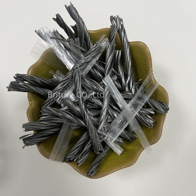 CE Sertifikalı PP Fiber Bundle Twisted Mesh Armored Beton Fiber For Mortar Use