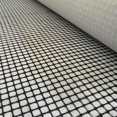 Eğim Stabilizasyonu için 150gsm Geotekstil polipropilen PP Çift Eksenli Geogrid 30-30kN/M