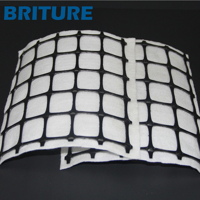 Eğim Stabilizasyonu için 150gsm Geotekstil polipropilen PP Çift Eksenli Geogrid 30-30kN/M