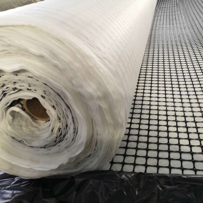 Eğim Stabilizasyonu için 150gsm Geotekstil polipropilen PP Çift Eksenli Geogrid 30-30kN/M