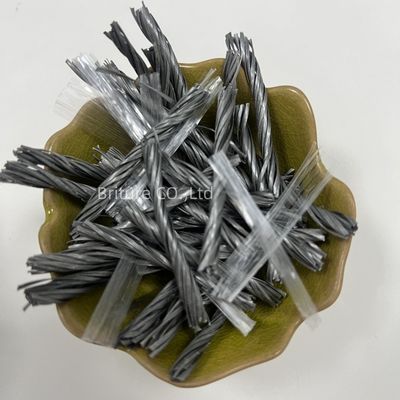 CE Sertifikalı PP Fiber Bundle Twisted Mesh Armored Beton Fiber For Mortar Use